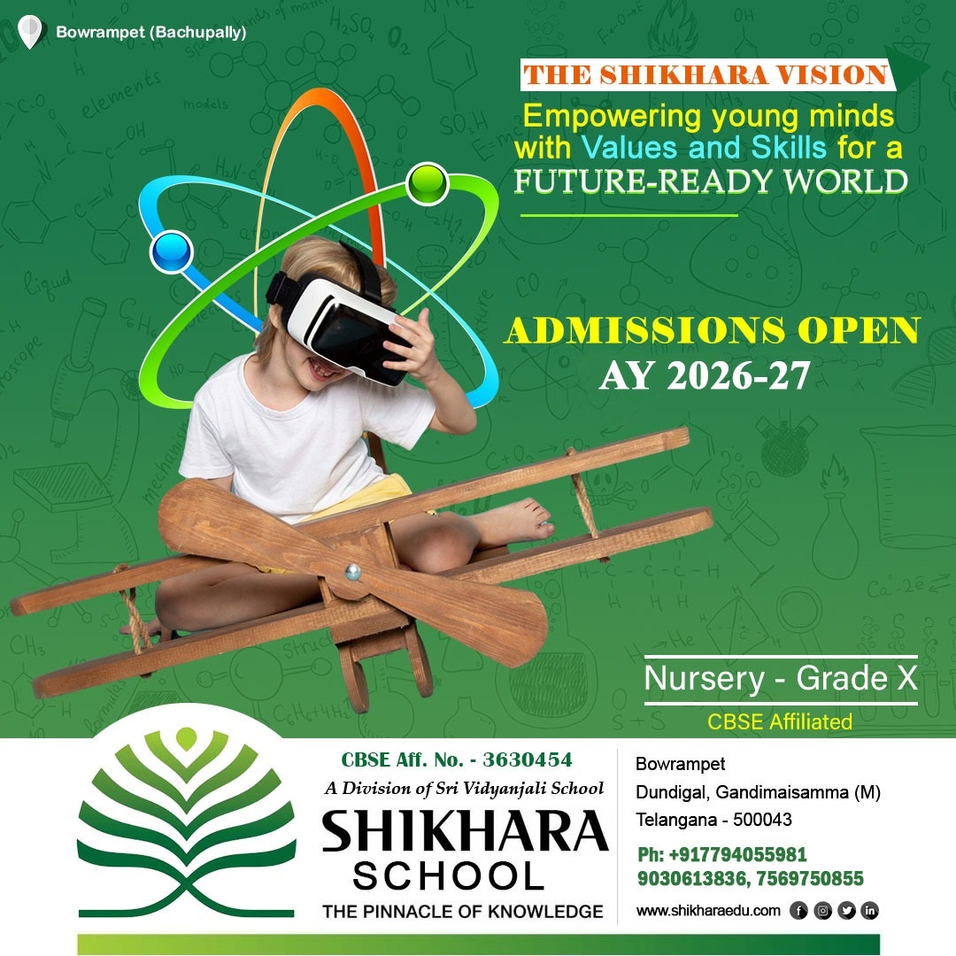 shikhara school bowrampet admissions